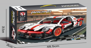 Classic Sports Car building block set in its factory-supplied packaging